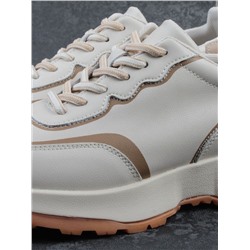 03-YC353-1 BEIGE Кроссовки женские (натуральная кожа)