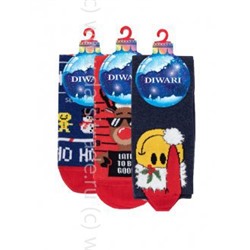 Носки комплект мужские "DiWaRi" New_Year Conte [3 пары короб] х/б