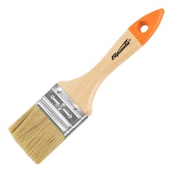 Кисть плоская Slimline 2" (50 мм) натуральная щетина, деревянная ручка Sparta