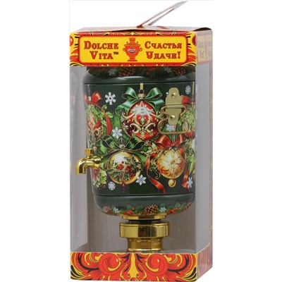 Dolche Vita. Новый год. Самовар Украшение зимы 75 гр. жест.банка
