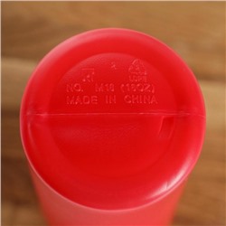 Бутылка для соуса, 450 мл, 6.5×19.5 см, пластик, красная