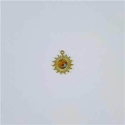 Радуга Самоцветов Подвеска с камнем Тигровый глаз (1 шт)