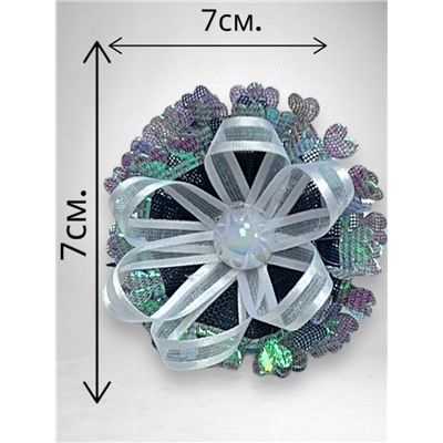 Бантик на эластичной резинке ажурный 1 шт Арт 0274/13