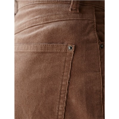 Брюки из эластичного микро-вельвета