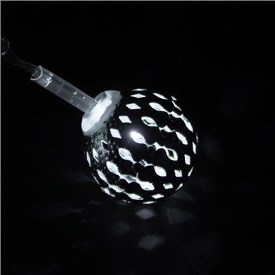 УЦЕНКА НИТЬ, 5 м, с насад.“Шарик узоры 2.5 см”, Н.С. LED-20-220V, контр. 8 режимов, БЕЛ.