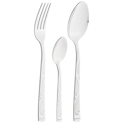 НАБОР СТОЛОВЫХ ПРИБОРОВ AGNESS НА 6 ПЕРСОН 18 ПР.В ДЕРЕВЯННОМ КЕЙСЕ