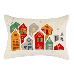 Чехол на подушку Snowy Village из коллекции New Year Essential, 30х45 см