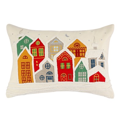 Чехол на подушку Snowy Village из коллекции New Year Essential, 30х45 см