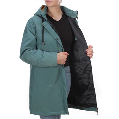 22-908 GRAY/GREEN Куртка демисезонная женская (100 гр. синтепон) PLOOEPLOO