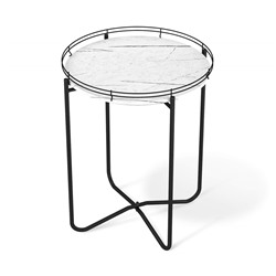 Кофейный столик SHT-CT20
                        белый мрамор / черный муар