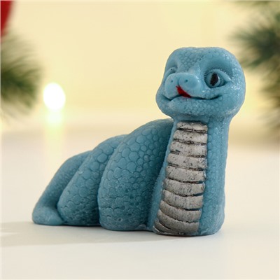 Фигурное мыло «Змейка Льдинка» синее, 50 г