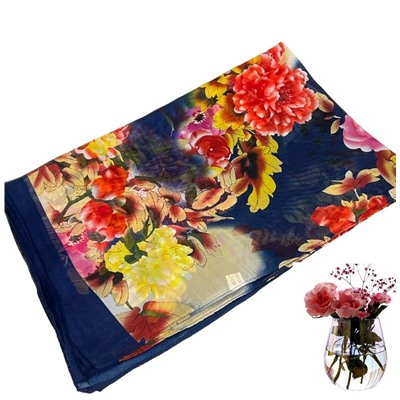 Шарф шифоновый с цветочным принтом Арт 0981/18