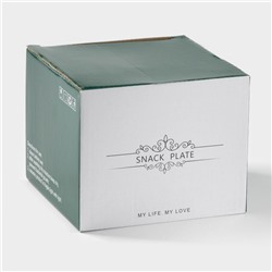 Соусник «Марбл», 150 мл, d=8 см, с подставкой и крышкой, керамика