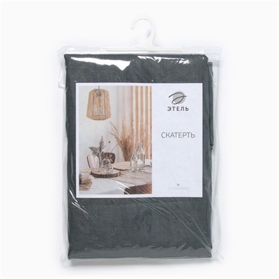 Скатерть «Этель» Linen collection mint, 145×110 см, 100% лён, 265 г/м²