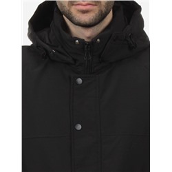 8897 BLACK Куртка мужская зимняя облегченная (130 гр. холлофайбер)