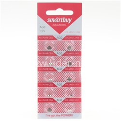 Батарейка алкалиновая Smartbuy AG 0 LR521/10BL A379