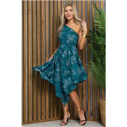 Платье Лабиринт любви (бирюзовое) П12729-15