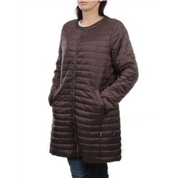 K-528 DK. BROWN Куртка демисезонная стеганая женская (70 гр. холлофайбер)