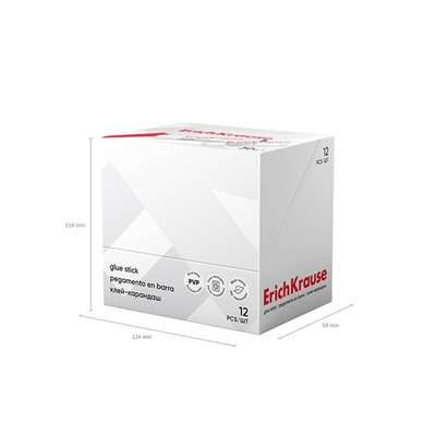 Клей-карандаш ErichKrause Standard, 30 г, быстрое склеивание