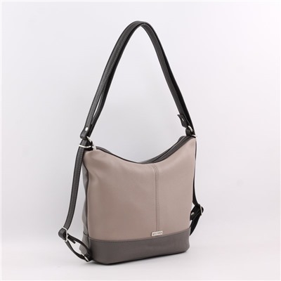 Сумка 1059 мульти бельгийский шоколад РЮКЗАК-"ТРАНСФОРМЕР"