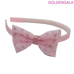 Ободок для волос детский с бантом ОБ 20В модель 1