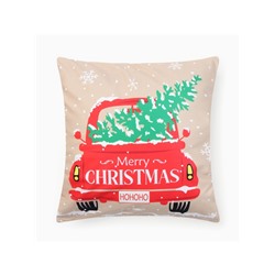 Наволочка декоративная новогодняя «Этель. Но-но-но» 40×40 см