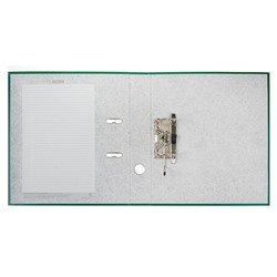 Папка-регистратор А4, 50 мм, ErichKrause Granite, собранная, пластиковый карман, зелёная, вместимость 350 листов
