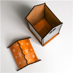 Чайный домик новогодний «Пусть исполнится заветная мечта», 20×10.5×9.5 см