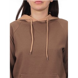 NO01 BEIGE/BROWN Костюм спортивный женский (хлопок 90%, полиэстер 10%)