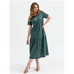 Женское платье "Майский букет" 1916-К / Зеленый