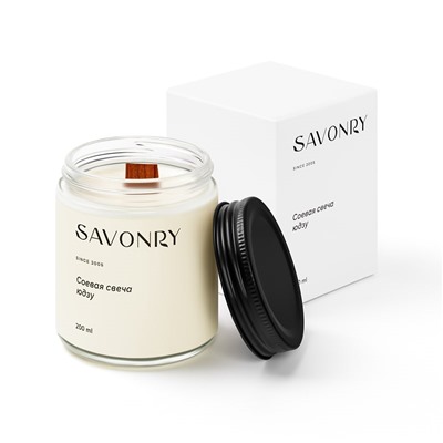 Свеча ароматическая соевая ЮДЗУ, 200мл