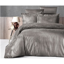 Сатиновое Постельное Белье Евро 2 сп. JACQUARD SATEN First Choice