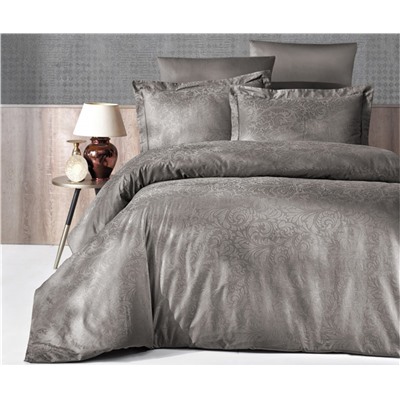 Сатиновое Постельное Белье Евро 2 сп. JACQUARD SATEN First Choice