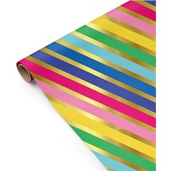 Упаковочная бумага «RefinedWrap» полоски (1 рулон, 50*70 см)