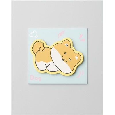 Блок стикер для записей "Corgi dreaming", green