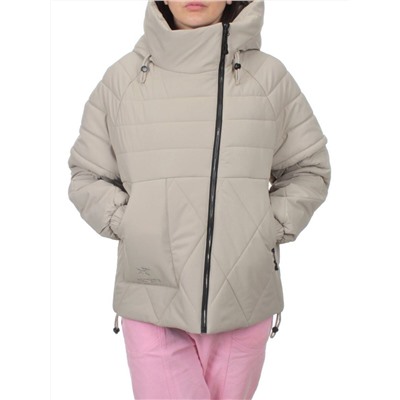 270 GRAY/BEIGE Куртка зимняя облегченная женская (верблюжья шерсть)