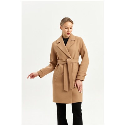 Пальто женское демисезонное 22970 (кэмел)