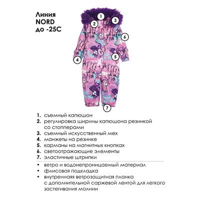 Комбинезон зимний для девочки