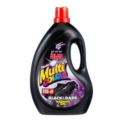 Гель для стирки темных и черных тканей с ланолином Multi Color Black & Dark, Clovin, 4 кг на 115 стирок