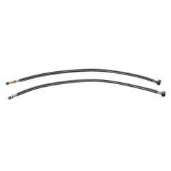 Подводка гибкая для смесителя ZEIN, фибро-нейлон, 1/2", М10, 60 см, набор 2 шт., черная