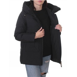 M-M07 BLACK Куртка зимняя женская (150 гр. холлофайбер)