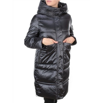 9106 INK BLUE Пальто зимнее женское  FLOWEROVE (200 гр. холлофайбера)