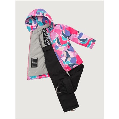 Комплект утеплённый для девочки NIKASTYLE 7м1425 Ягода черный