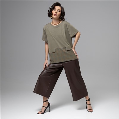 Футболка с акцентными строчками, Стальной взгляд