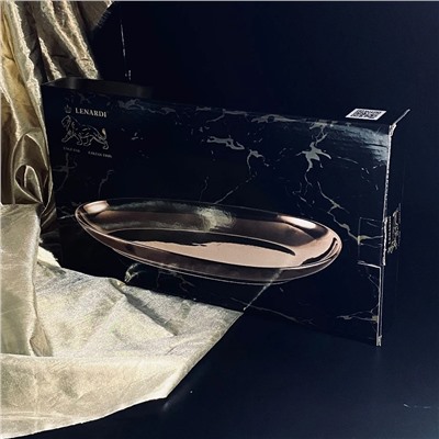 232-008 Глубокое овальное блюдо 38см ВИНТАЖ в под.уп.(х12)Фарфор