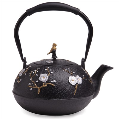 ЗАВАРОЧНЫЙ ЧАЙНИК ЧУГУННЫЙ С ЭМАЛИРОВАННЫМ ПОКРЫТИЕМ ВНУТРИ 1200 МЛ