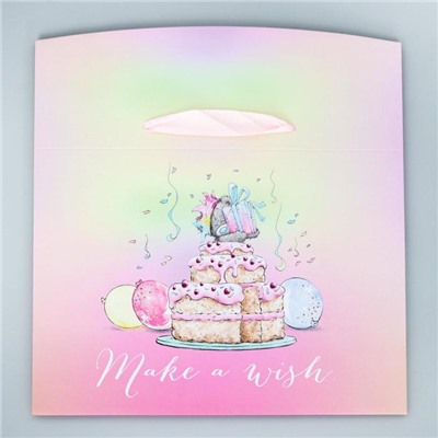 Пакет-коробка "Make a wish", Me To You, 20 x 28 x 13 см