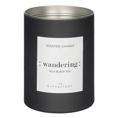 Свеча ароматическая The Olphactory, Wandering Black, Goji Black tea (новая), 40 ч