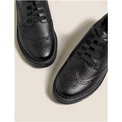 Kids' Leather Freshfeet™ School Shoes (13 Small -7 Large)