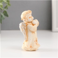 Фигурка полистоун «Ангел в цветочном платье и венке с серебристыми крыльями», 8.5 см, МИКС